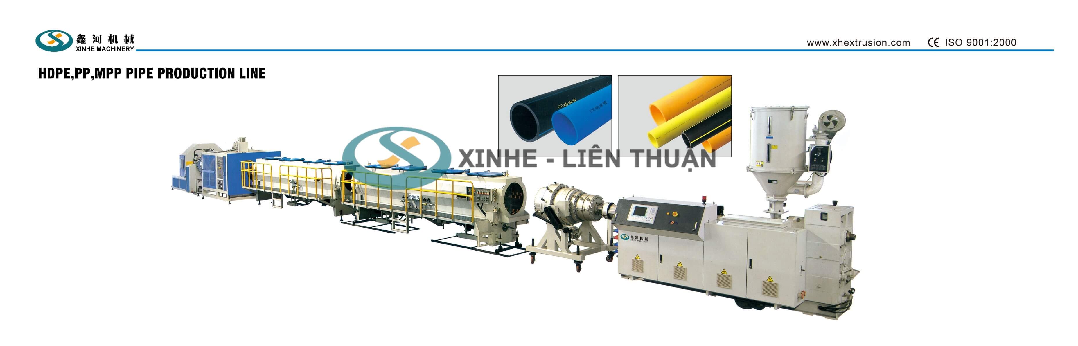 HDPE,PP,MPP Pipe Production Line