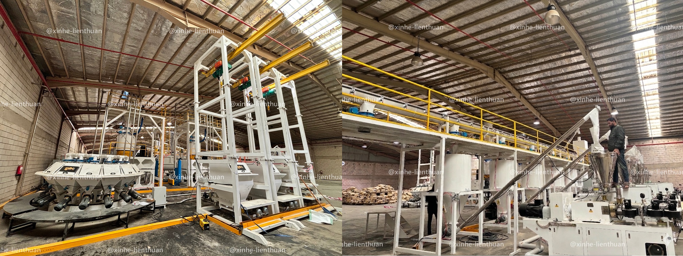 Hệ thống cấp liệu tự động vận chuyển nguyên liệu trong dây chuyền sản xuất