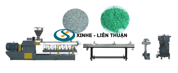 Máy tạo hạt nhựa PET tái chế chai nhựa nguyên liệu cho sản xuất sợi polyester và bao bì