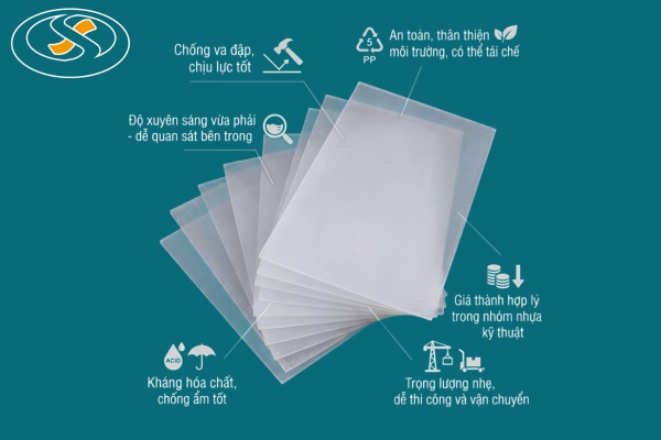 Ưu điểm nổi bật của tấm nhựa PP trong suốt trong sản xuất công nghiệp