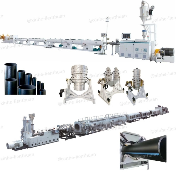 Dây chuyền sản xuất ống nhựa HDPE tại Liên Thuận với hệ thống thiết bị đồng bộ